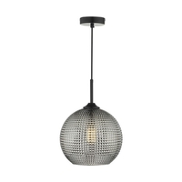 Dar Soren Glass Ceiling Pendant Light - Smoked