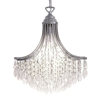 Dar Suri Glass Ceiling Pendant Light - Polished Chrome
