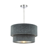 Dar Suvan Easy Fit Ceiling Pendant Shade - Dark Grey