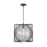 Dar Taplow Ceiling Pendant Light - Black