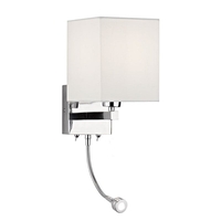 Dar Tatton Wall Light with LED Reading Light