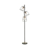 Dar Tower 3 Light Floor Lamp - Matt Black