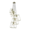 Dar Tower 6 Light Cascade Ceiling Pendant - Polished Gold