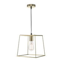 Dar Tower Ceiling Pendant Light - Polished Gold