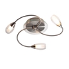 Dar Tugel 3 Arm Semi-Flush Ceiling Light - Satin Chrome