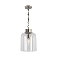 Dar Vizor Ceiling Pendant Light - Nickel