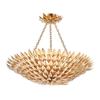 Dar Volcano 5 Light Ceiling Pendant Light - Gold
