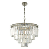 Dar Vyana Crystal Chandelier - Nickel