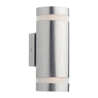 Dar Wessex LED Outdoor Up & Down Wall Light - Stainless Steel