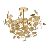Dar Yadira Semi Flush Ceiling Light - Gold