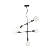 Dar Yonah 5 Arm Ceiling Pendant Light - Black