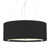 Dar Zaragoza 6 Light Black Ceiling Pendant Light - 900mm Black