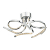 Dar Zya LED 5 Arm Flush Ceiling Light - Crystal
