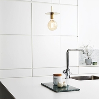 Disc Ceiling Pendant Light - Brass