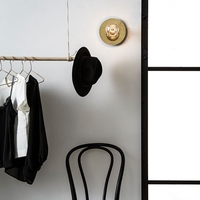 Disc Semi-Flush Light - Brass