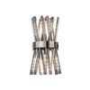 Discovery Woxsall Twin Wall Light - Polished Nickel with Smoked Glass