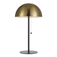 Dome Table Lamp - Black & Brass