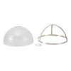 Dominick Glass Ceiling Pendant Shade - Polished Nickel,  Clear