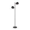 Edgar 2 Light Floor Lamp - Black