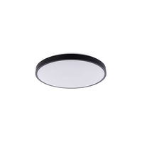 Edit Agnes 22W Warm White LED Round Flush Light - Black