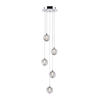 Edit Air 5 Light LED Cascade Ceiling Pendant - Chrome