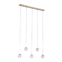 Edit Air 5 Light LED Ceiling Bar Pendant - Gold