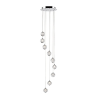 Edit Air 9 Light LED Cascade Ceiling Pendant - Chrome