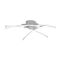 Edit Alina 3 Arm LED Semi-Flush Ceiling Light - Chrome