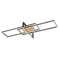 Edit Ashton LED Flush Ceiling Light - Matt Black
