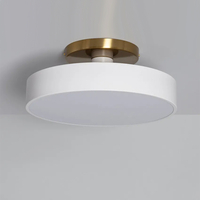 Edit Atenea Semi Flush Ceiling Light - White and Gold