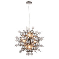 Edit Atom Glass Chandelier - Silver