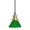 Edit August Glass Ceiling Pendant Light with Plug - Green