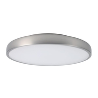 Edit Aura LED Flush Ceiling Light - Silver