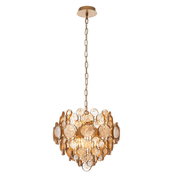 Edit Bank Glass Chandelier - Amber