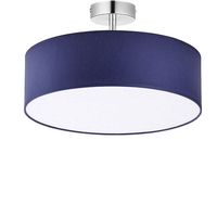 Edit Basic 4 Light Flush Ceiling Light - Dark Blue
