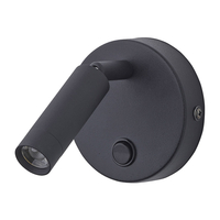 Edit Basic Round LED Reading Light - Black