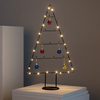 Edit Battery Operated Warm White LED Christmas Tree - Black