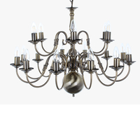 Edit Beatrix 18 Arm Flemish Chandelier - Gunmetal