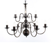 Edit Beatrix 9 Arm Flemish Chandelier - Gunmetal