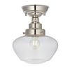 Edit Boot Semi-Flush Glass Ceiling Light - Clear