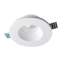 Edit Bradley Round Recessed Plaster-In Fixed Downlight - White