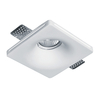 Edit Bradley Square Recessed Plaster-In Fixed Curved Downight - White