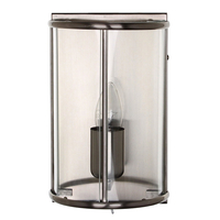 Edit Briar Flush Lantern Wall Light - Satin Nickel