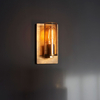 Edit Brooklyn Glass Flush Wall Light - Brass