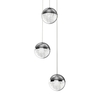 Edit Bubble 3 Light LED Cascade Ceiling Pendant - Chrome