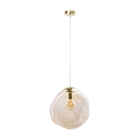 Edit Bubble Glass Ceiling Pendant Light - Amber