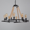 Edit Buidui 8 Light Rope Chandelier - Black