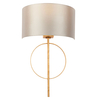 Edit Carlton Flush Wall Light - Antique Gold & Mink