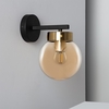 Edit Cawu Wall Light - Brass & Amber