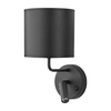 Edit Chalet Wall Light with LED Reading Light - Black